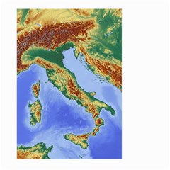 Italy Alpine Alpine Region Map Large Garden Flag (two Sides) by Wegoenart