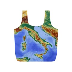 Italy Alpine Alpine Region Map Full Print Recycle Bag (s) by Wegoenart