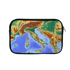 Italy Alpine Alpine Region Map Apple Macbook Pro 13  Zipper Case by Wegoenart