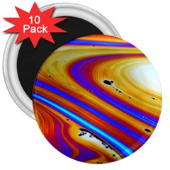 Soap Bubble Color Colorful 3  Magnets (10 Pack)  by Wegoenart