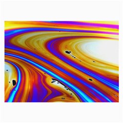 Soap Bubble Color Colorful Large Glasses Cloth (2-side) by Wegoenart