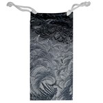 Abstract Ice Frost Crystals Frozen Jewelry Bag Back