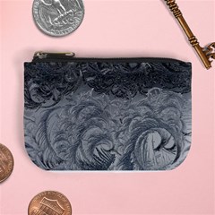 Abstract Ice Frost Crystals Frozen Mini Coin Purse by Wegoenart