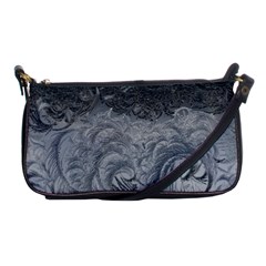 Abstract Ice Frost Crystals Frozen Shoulder Clutch Bag by Wegoenart