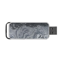 Abstract Ice Frost Crystals Frozen Portable Usb Flash (two Sides) by Wegoenart