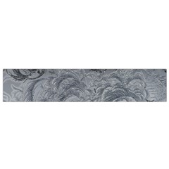 Abstract Ice Frost Crystals Frozen Small Flano Scarf by Wegoenart