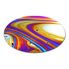 Abstract Architecture Background Oval Magnet by Wegoenart