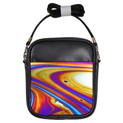 Abstract Architecture Background Girls Sling Bag by Wegoenart