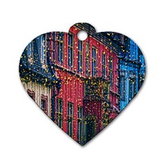 Lichterkette Christmas Decorations Dog Tag Heart (Two Sides)