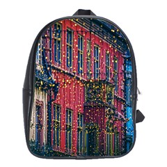 Lichterkette Christmas Decorations School Bag (large) by Wegoenart