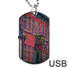 Lichterkette Christmas Decorations Dog Tag Usb Flash (one Side) by Wegoenart