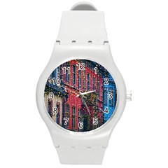 Lichterkette Christmas Decorations Round Plastic Sport Watch (M)