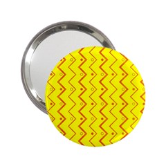 Yellow Background Abstract 2 25  Handbag Mirrors by Wegoenart