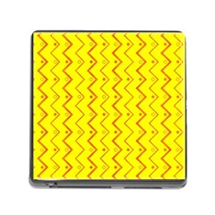 Yellow Background Abstract Memory Card Reader (square 5 Slot) by Wegoenart