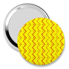 Yellow Background Abstract 3  Handbag Mirrors by Wegoenart