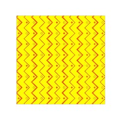 Yellow Background Abstract Small Satin Scarf (square) by Wegoenart