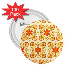 Background Floral Forms Flower 2 25  Buttons (100 Pack)  by Wegoenart