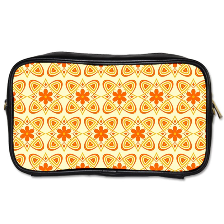 Background Floral Forms Flower Toiletries Bag (Two Sides)