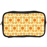 Background Floral Forms Flower Toiletries Bag (Two Sides) Back