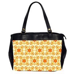 Background Floral Forms Flower Oversize Office Handbag (2 Sides) by Wegoenart