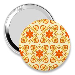 Background Floral Forms Flower 3  Handbag Mirrors by Wegoenart