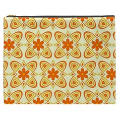 Background Floral Forms Flower Cosmetic Bag (xxxl) by Wegoenart