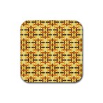 Abstract Background Vintage Rubber Coaster (Square)  Front