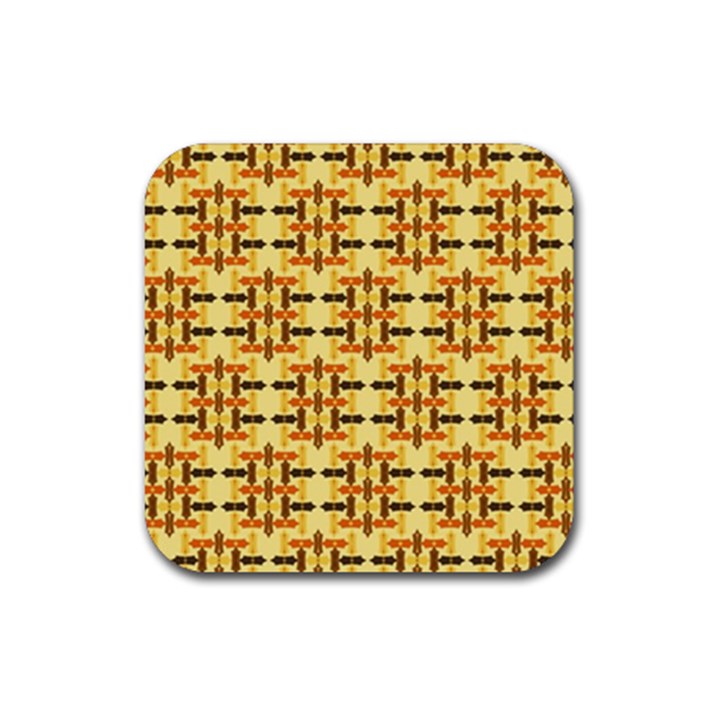 Abstract Background Vintage Rubber Coaster (Square) 