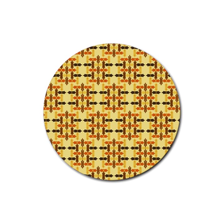 Abstract Background Vintage Rubber Coaster (Round) 