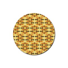 Abstract Background Vintage Rubber Round Coaster (4 pack) 