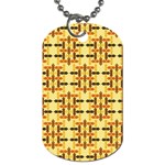 Abstract Background Vintage Dog Tag (Two Sides) Front