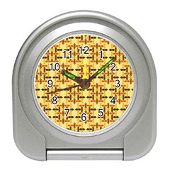 Abstract Background Vintage Travel Alarm Clock