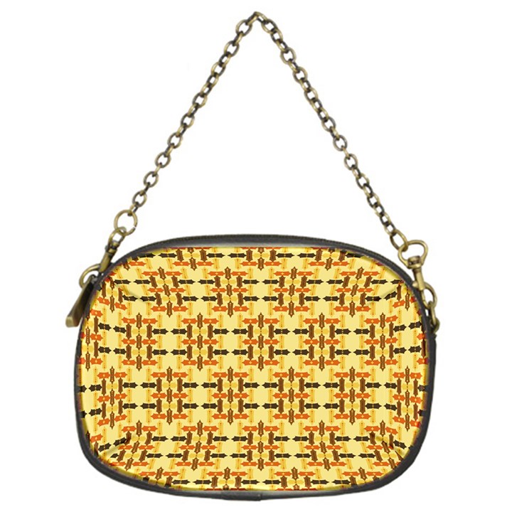 Abstract Background Vintage Chain Purse (One Side)