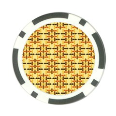 Abstract Background Vintage Poker Chip Card Guard (10 pack)