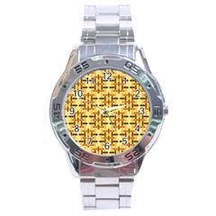 Abstract Background Vintage Stainless Steel Analogue Watch by Wegoenart