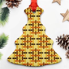 Abstract Background Vintage Christmas Tree Ornament (Two Sides)