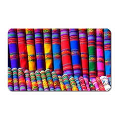 Substances Colorful Towels Scarf Magnet (rectangular) by Wegoenart