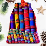 Substances Colorful Towels Scarf Bell Ornament (Two Sides) Front