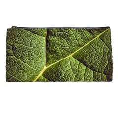 Green Leaf Giant Rhubarb Mammoth Sheet Pencil Cases by Wegoenart