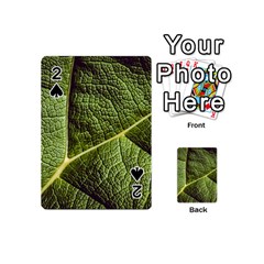 Green Leaf Giant Rhubarb Mammoth Sheet Playing Cards 54 (mini) by Wegoenart