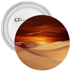 Desert Sun Landscape Sunset Dune 3  Buttons by Wegoenart