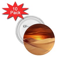 Desert Sun Landscape Sunset Dune 1 75  Buttons (10 Pack) by Wegoenart