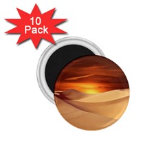 Desert Sun Landscape Sunset Dune 1 75  Magnets (10 Pack)  by Wegoenart