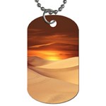 Desert Sun Landscape Sunset Dune Dog Tag (One Side) Front