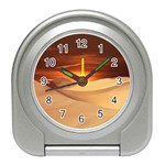 Desert Sun Landscape Sunset Dune Travel Alarm Clock Front