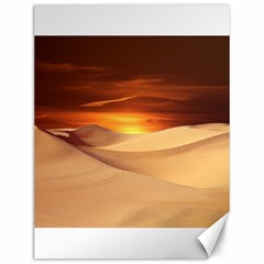 Desert Sun Landscape Sunset Dune Canvas 12  X 16  by Wegoenart