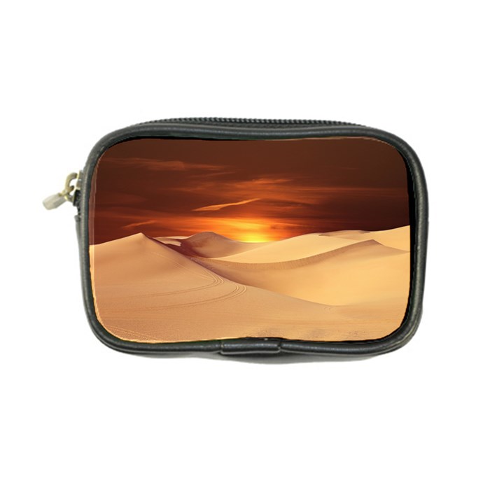 Desert Sun Landscape Sunset Dune Coin Purse