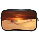 Desert Sun Landscape Sunset Dune Toiletries Bag (Two Sides) Front