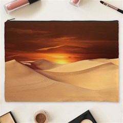 Desert Sun Landscape Sunset Dune Cosmetic Bag (xxxl) by Wegoenart