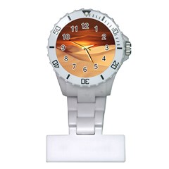 Desert Sun Landscape Sunset Dune Plastic Nurses Watch by Wegoenart